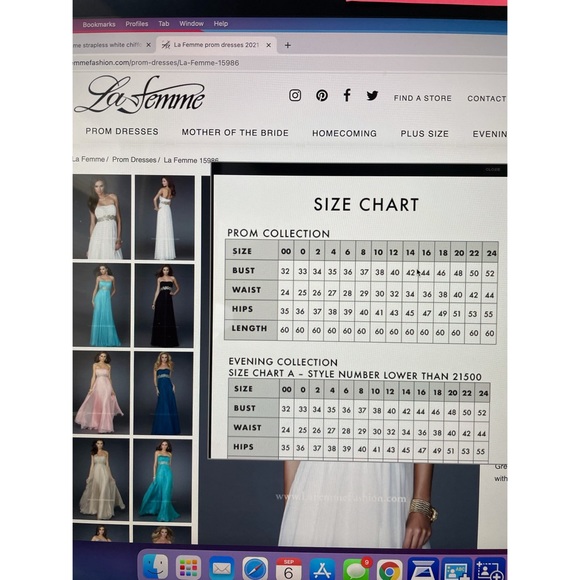 LaFemme Grecian strapless empire waist gown - Picture 12 of 12